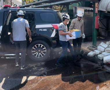 Polícia Civil incinera 300 quilos de drogas apreendidas em operações contra o tráfico em Três Lagoas