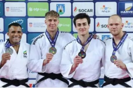 Judocas brasileiros terminam com cinco pódios em Grand Prix de Zagreb