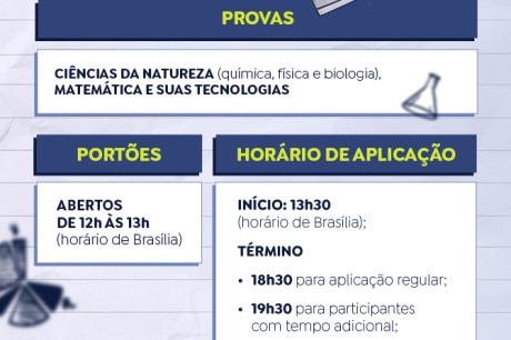 Enem 2024: candidatos enfrentam segundo dia de provas neste domingo