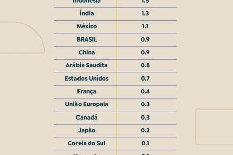 PIB do Brasil é destaque do G20, mas nível de investimento preocupa