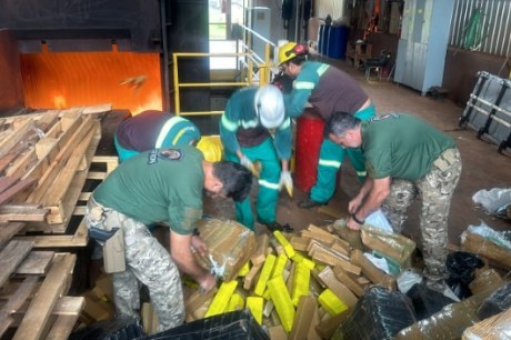 DEFRON realiza 10ª inceneração de entorpecentes no ano e totaliza mais de 122t de drogas destruídas