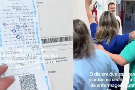 Técnica de enfermagem confunde resultado e comemora &quot;ganho&quot; na Mega