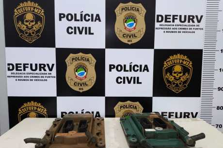 Polícia Civil recupera módulos de caminhões furtados na Capital e identifica autores